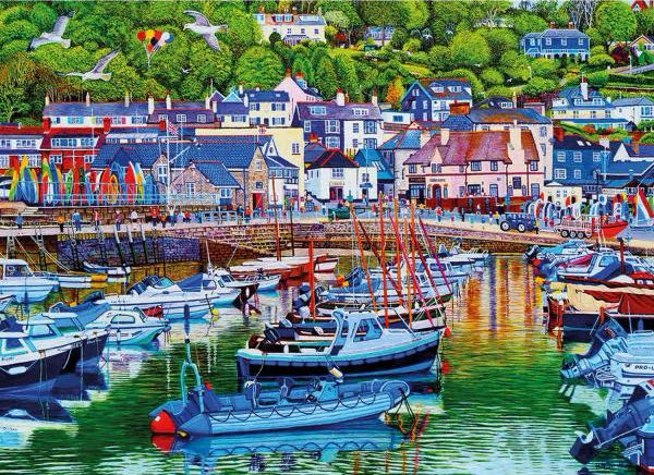 Lyme Regis Harbour - Gibsons puzzle collectible [Barcode 5012269063929] - Main Image 2