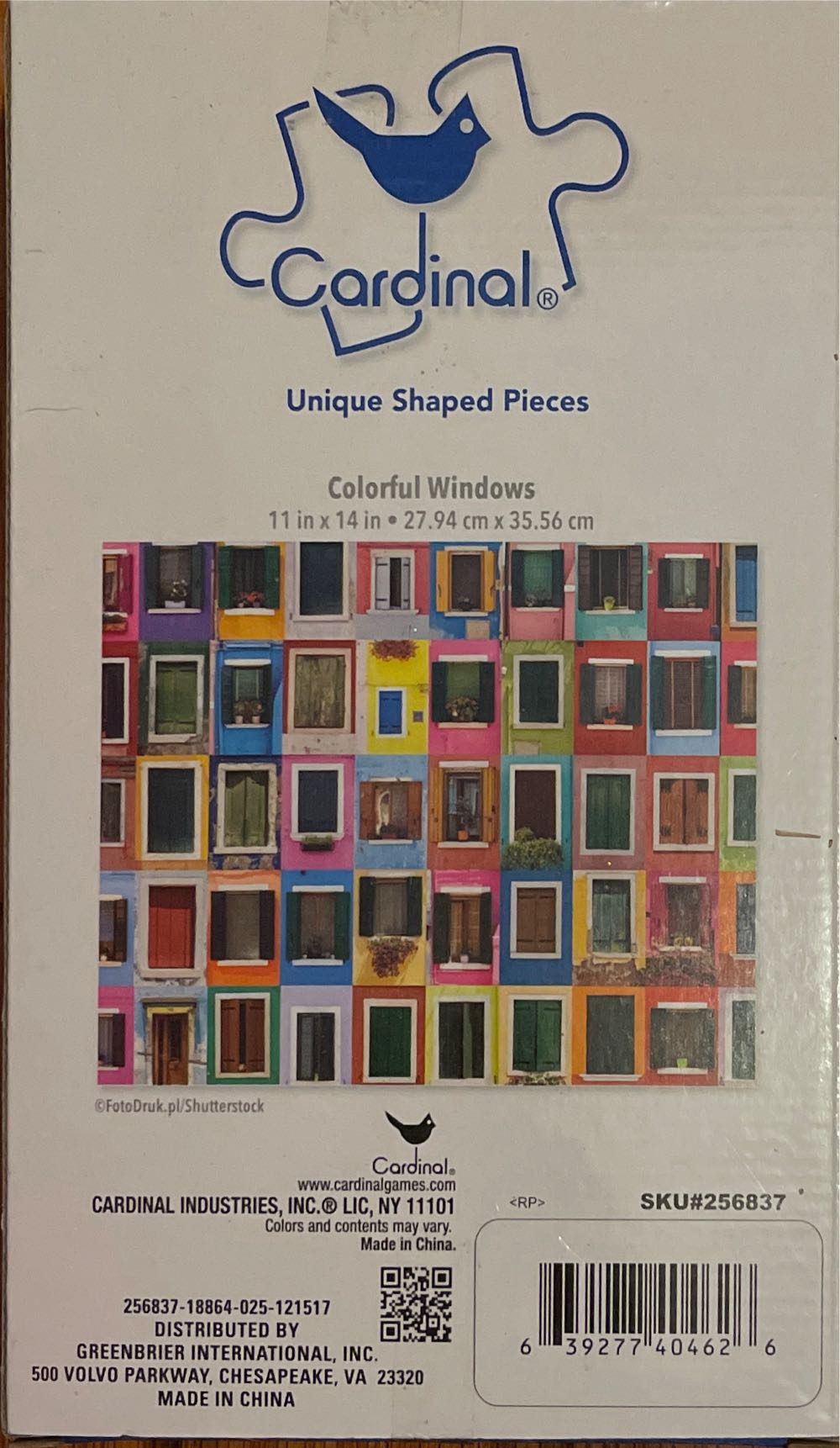 Colorful Windows - Cardinal puzzle collectible [Barcode 639277404626] - Main Image 2
