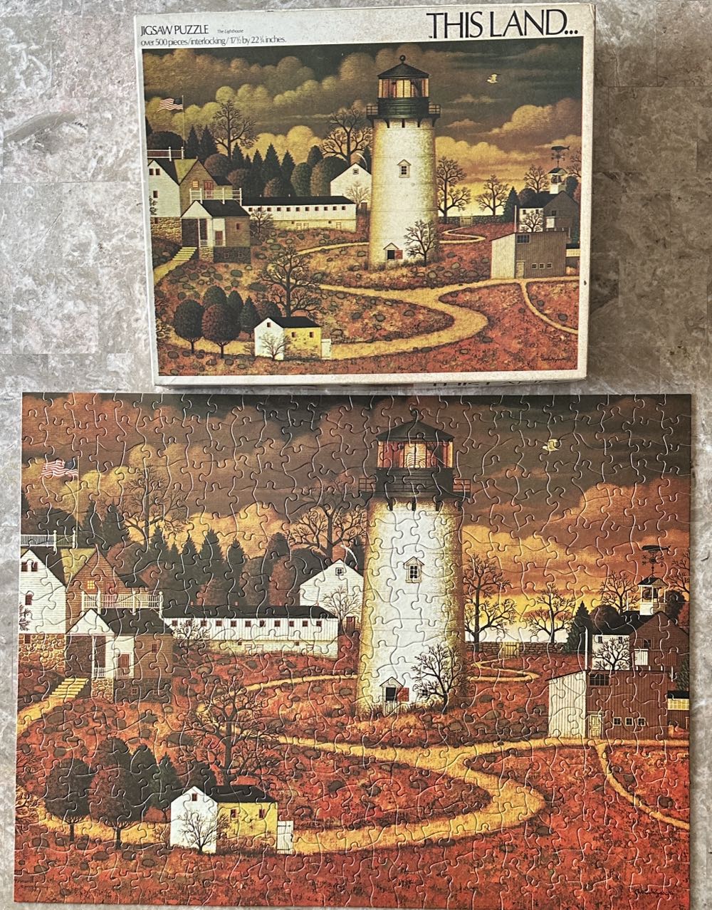 This Land…The Lighthouse - Parker Jigsaw puzzle collectible - Main Image 2