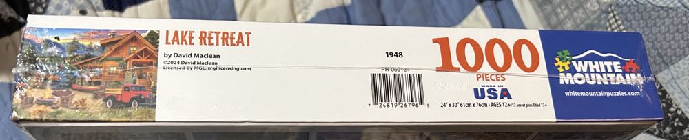 Y-Lake Retreat - White Mountain Puzzles puzzle collectible [Barcode 724819267965] - Main Image 2