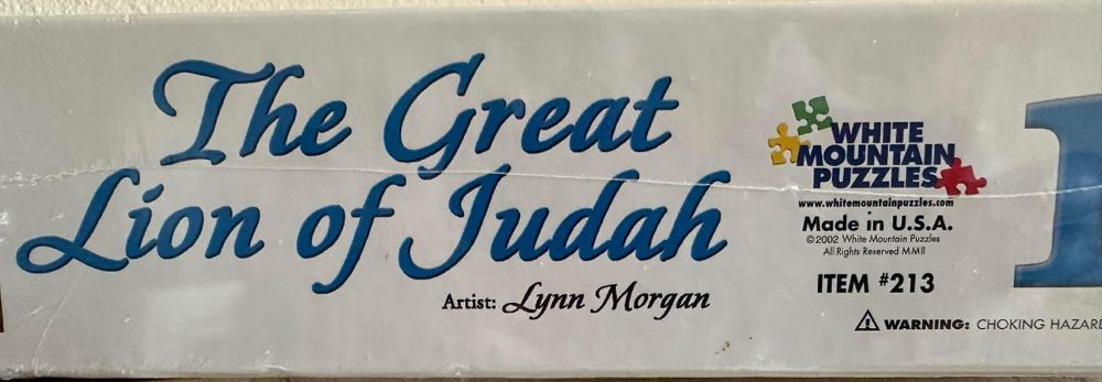 The Great Lion Of Judah - White Mountain puzzle collectible - Main Image 2