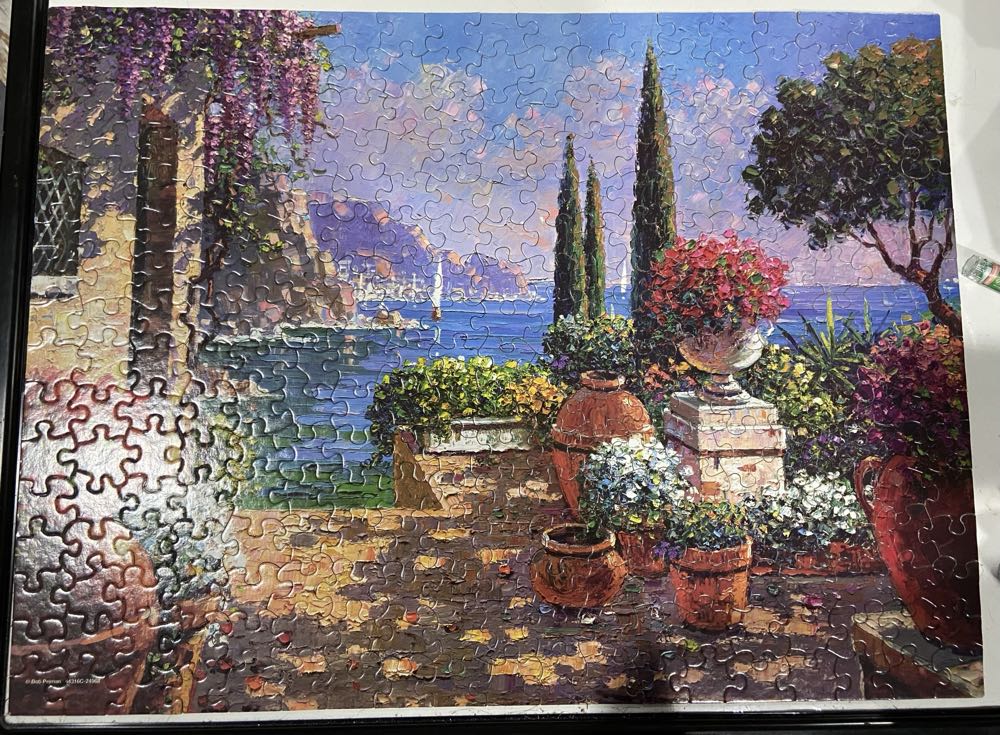 Ez Grasp Mediterranean View 300 Pieces Hasbro - MB Puzzle puzzle collectible [Barcode 653569527879] - Main Image 1