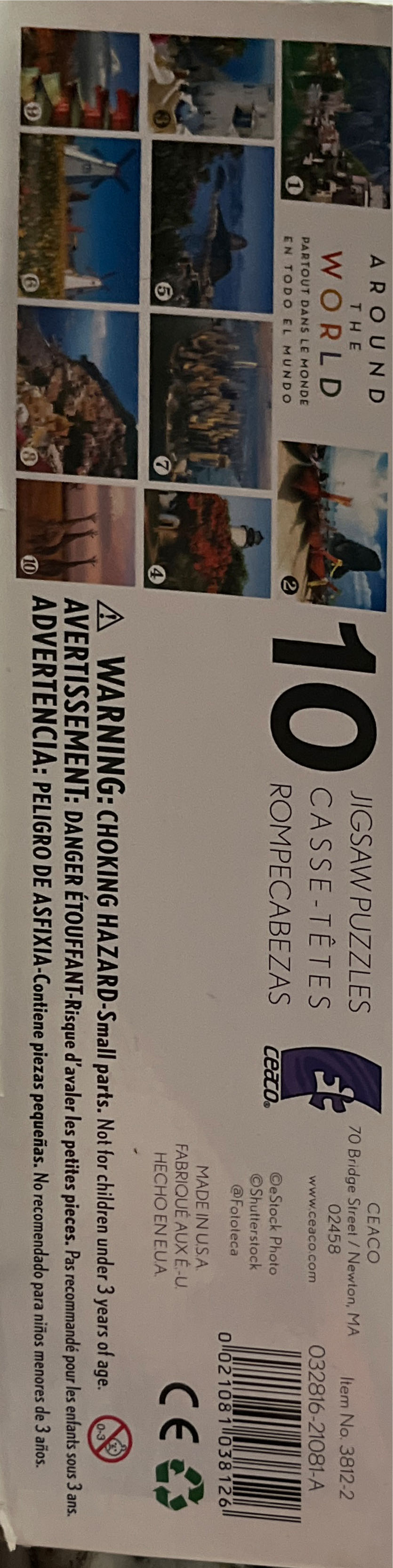 Around The World  puzzle collectible [Barcode 021081038126] - Main Image 2