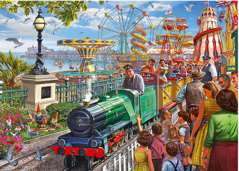 Fun At The Seaside - Falcon de luxe puzzle collectible [Barcode 8710126021941] - Main Image 2