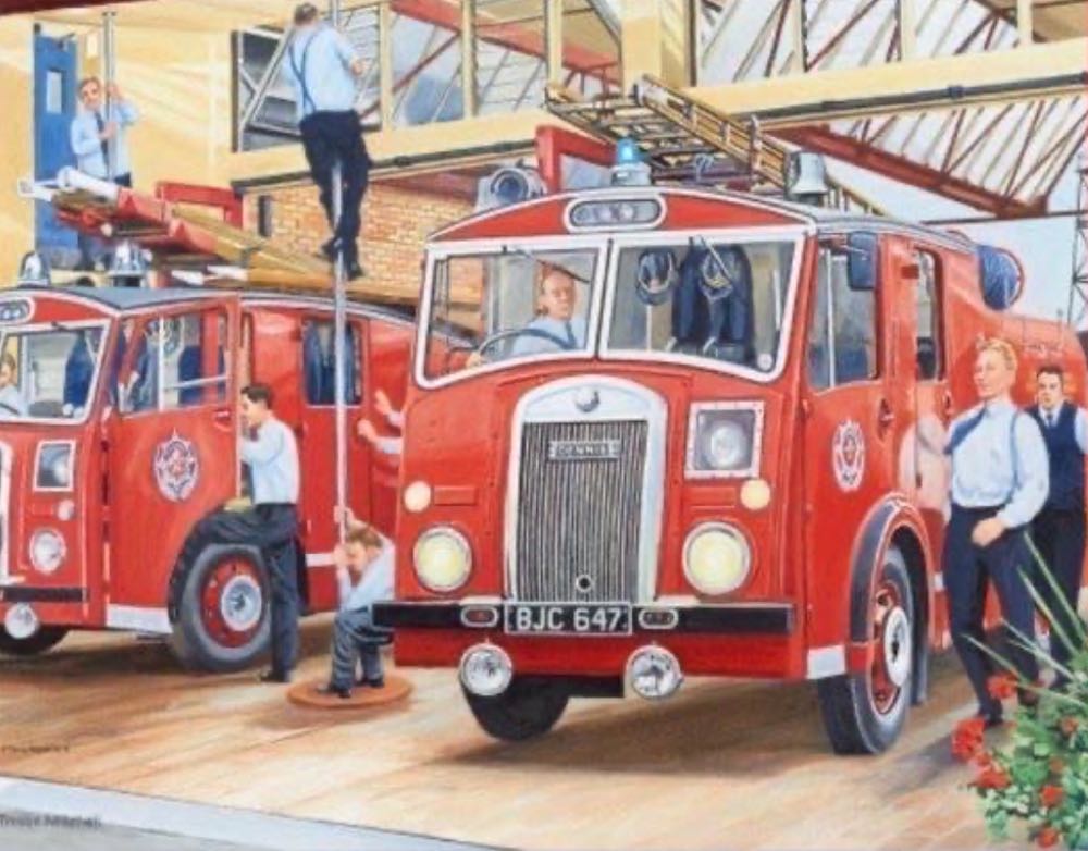 At Work : The Fireman - Ravensburger puzzle collectible [Barcode 4005556147823] - Main Image 2