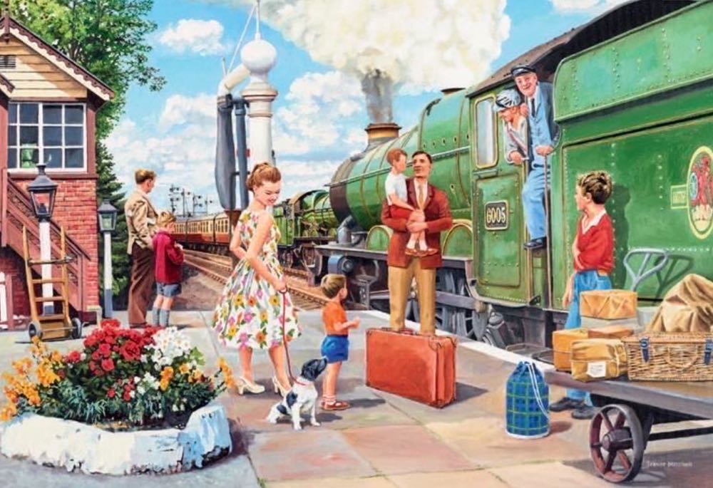 At Work: The Train Driver - Ravensburger puzzle collectible [Barcode 4005556142910] - Main Image 2