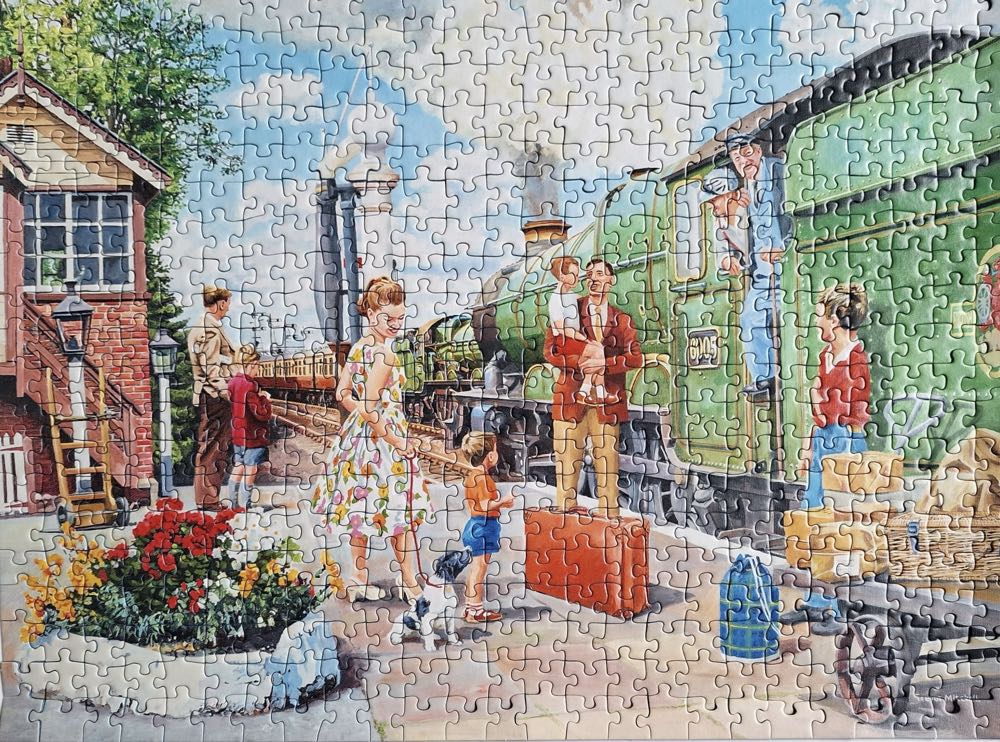 At Work: The Train Driver - Ravensburger puzzle collectible [Barcode 4005556142910] - Main Image 3