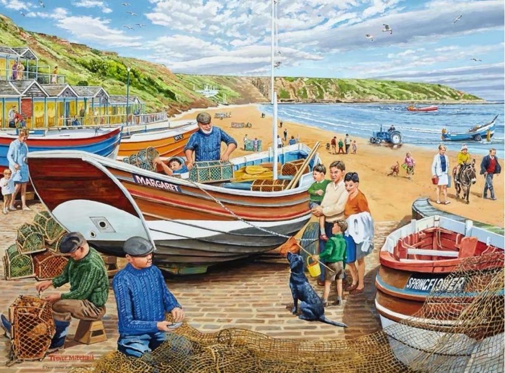 Happy Days at Work 19 : The Fisherman - Ravensburger puzzle collectible [Barcode 4005556164141] - Main Image 2