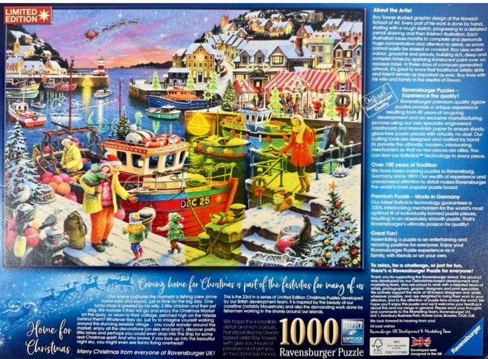 2019 Limited Edition : Home for Christmas • - Ravensburger puzzle collectible [Barcode 4005556139910] - Main Image 3