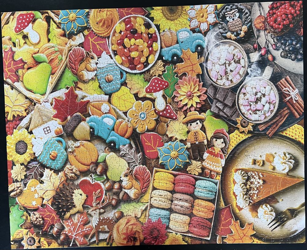 Fall Treats - White Mountain Puzzles puzzle collectible [Barcode 724819267811] - Main Image 2