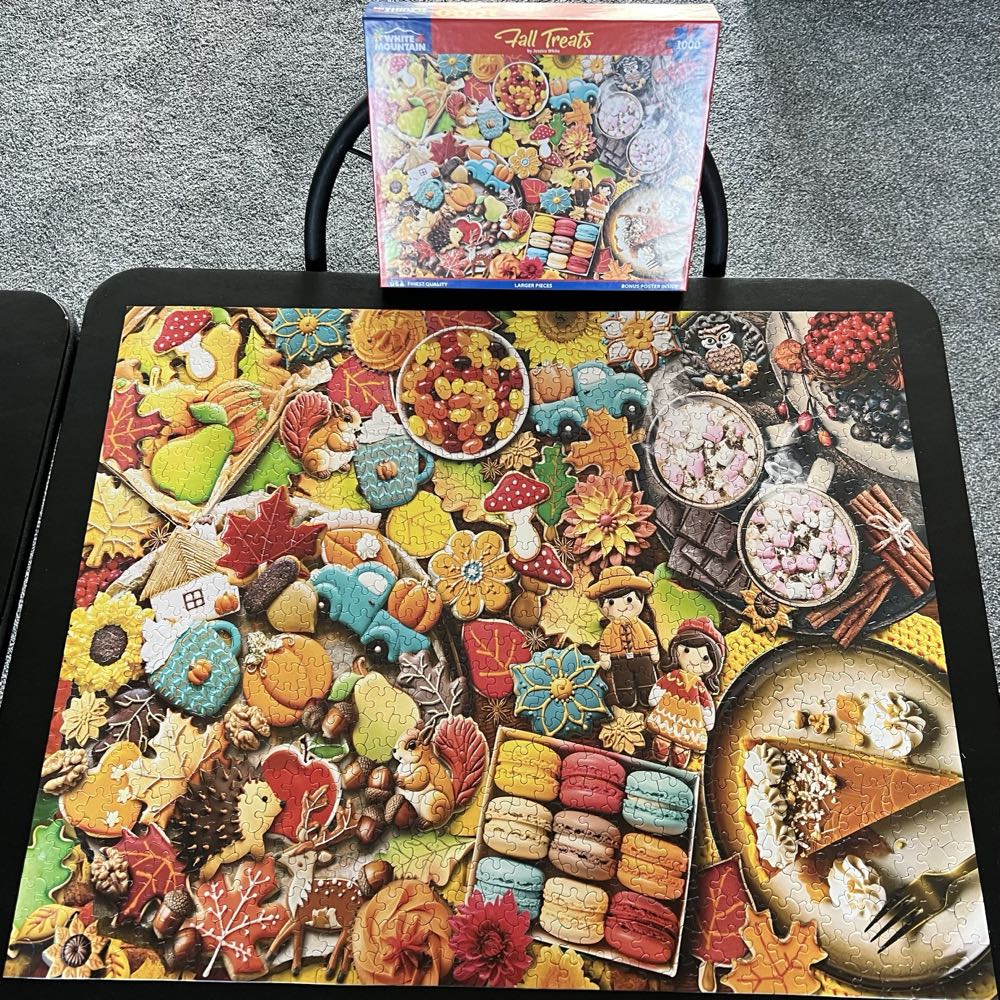 Fall Treats - White Mountain Puzzles puzzle collectible [Barcode 724819267811] - Main Image 3