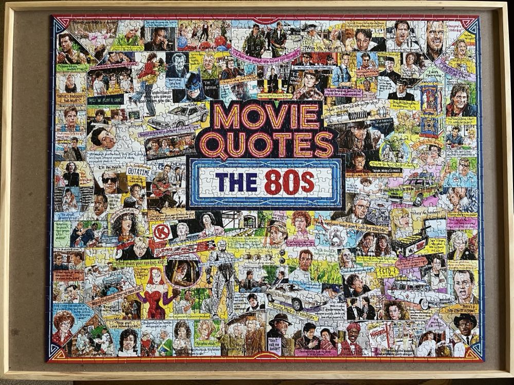 Movie Quotes The 80’s  - White Mountain puzzle collectible [Barcode 724819268092] - Main Image 2