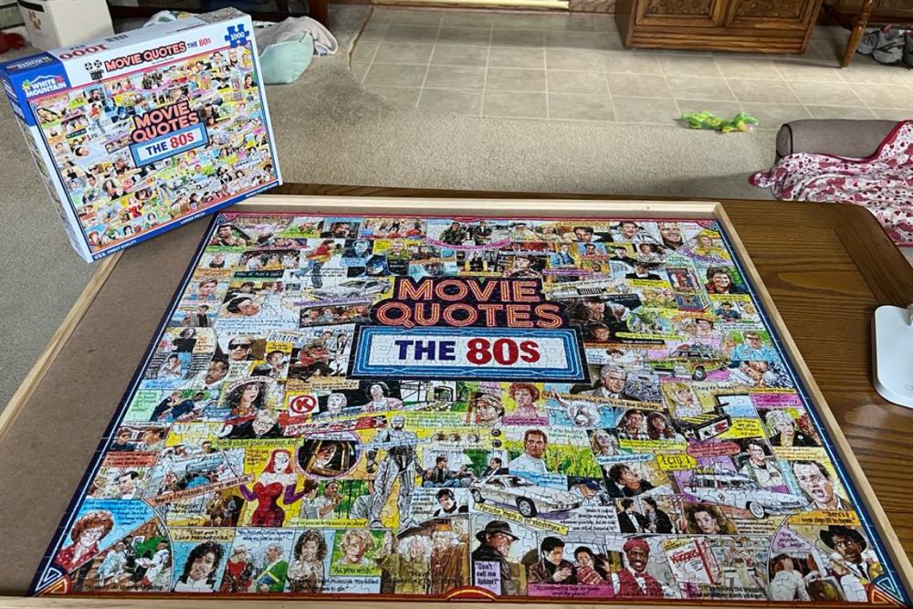 Movie Quotes The 80’s  - White Mountain puzzle collectible [Barcode 724819268092] - Main Image 4