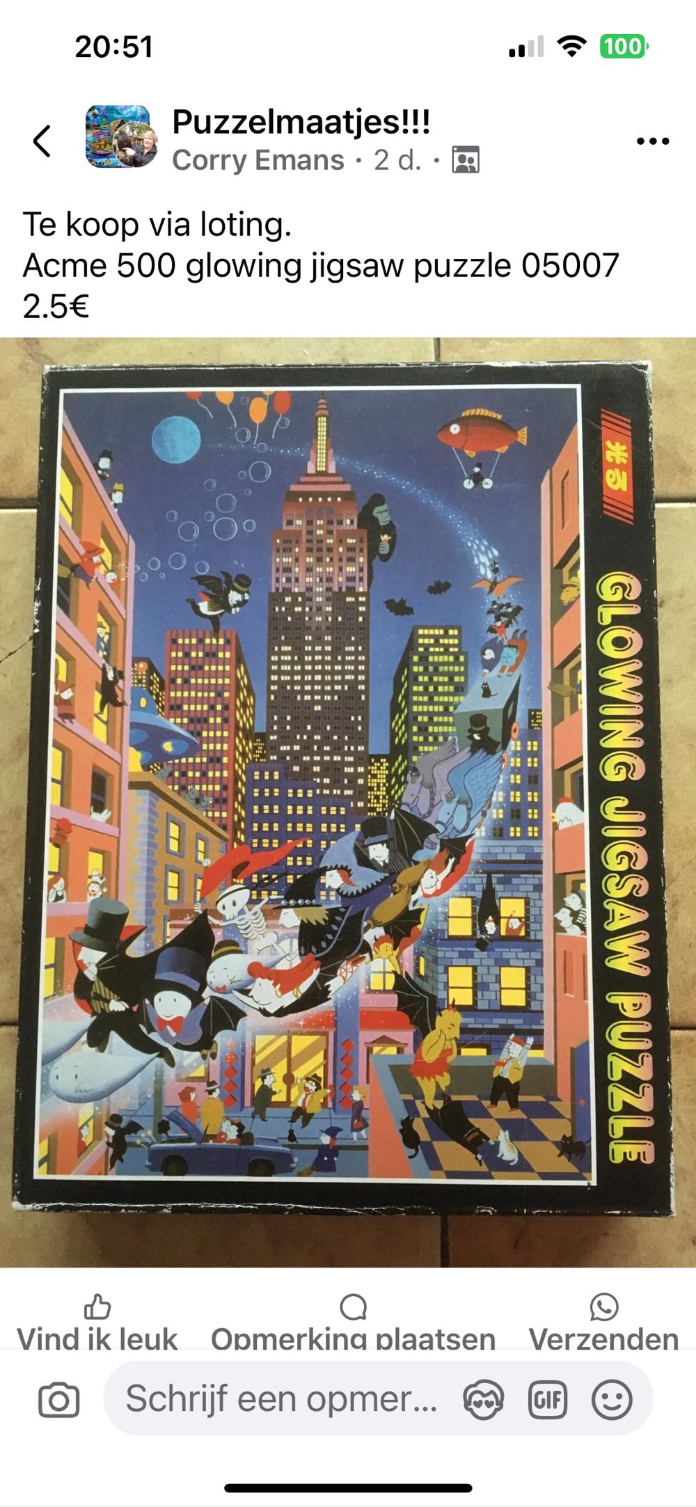 Glowing Jigsaw Puzzle 🟦 - Acme puzzle collectible - Main Image 3