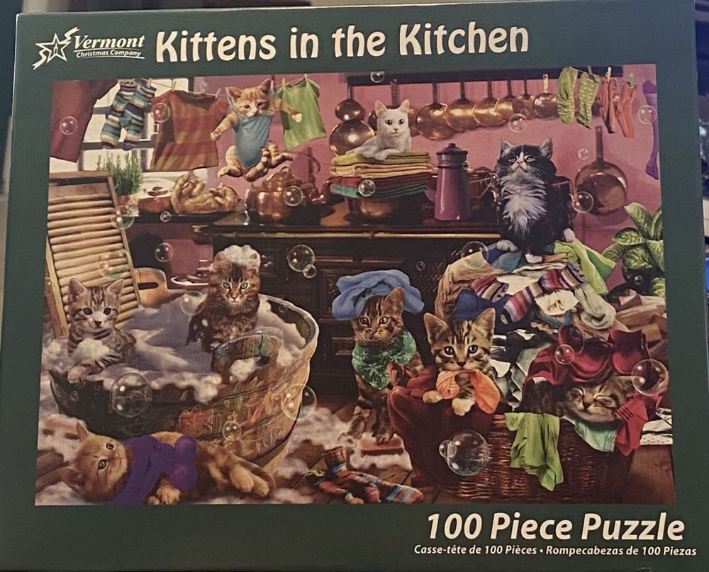 Kittens In The Kitchen - Vermont Christmas  Company puzzle collectible [Barcode 819273021380] - Main Image 2