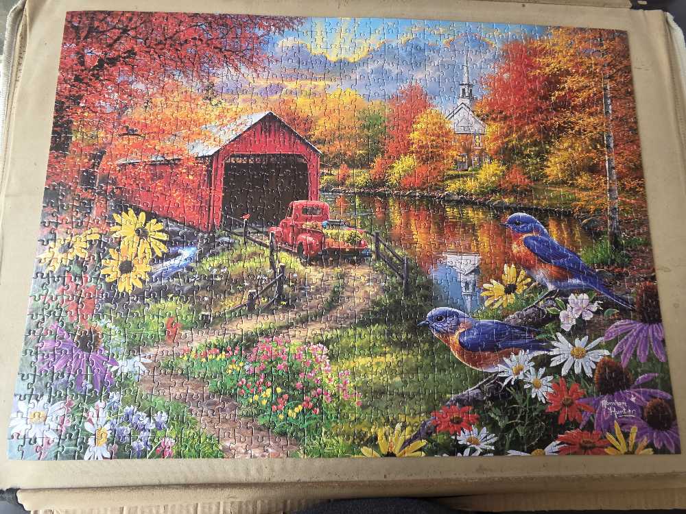 Over The River (UV) 🧩 - Craz-Z-Art puzzle collectible [Barcode 4895145444729] - Main Image 2