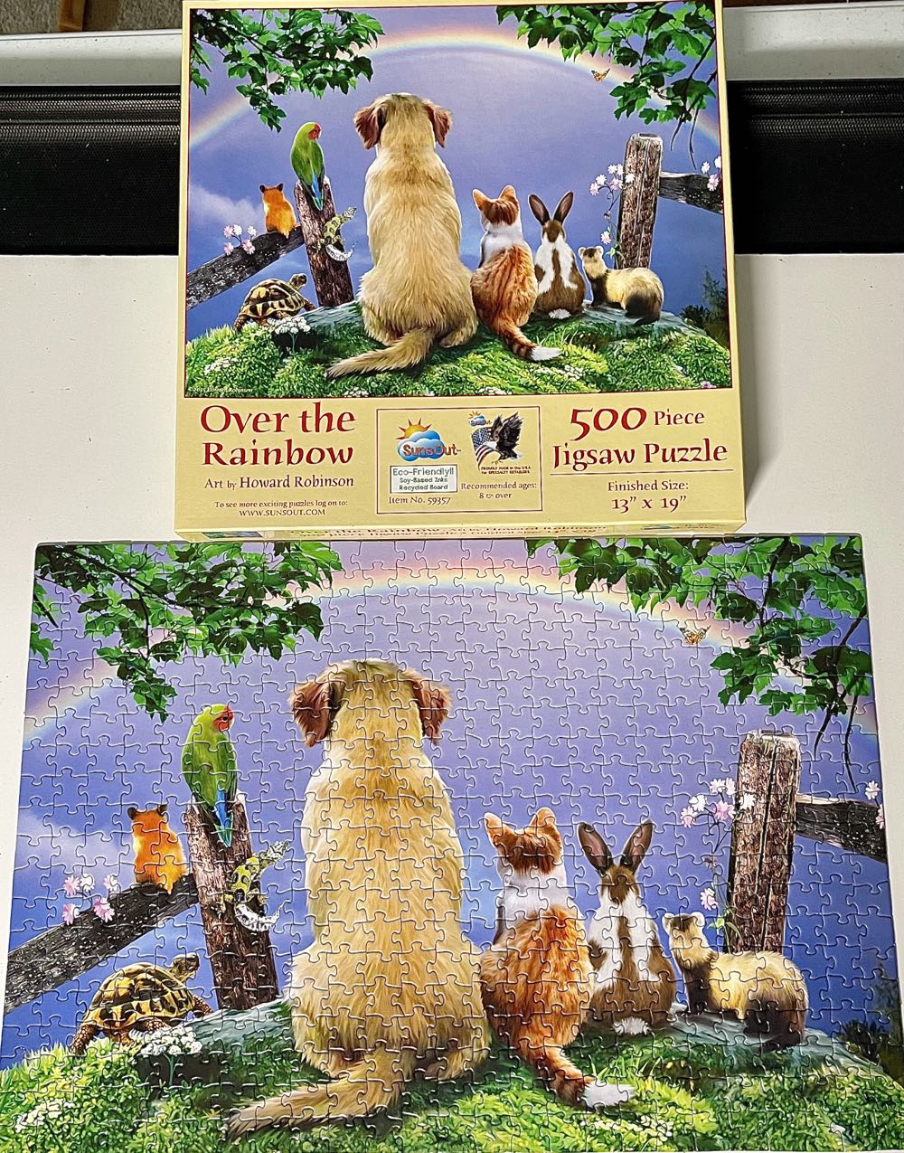 Over The Rainbow - SunsOut 🇺🇸 puzzle collectible [Barcode 796780593572] - Main Image 3