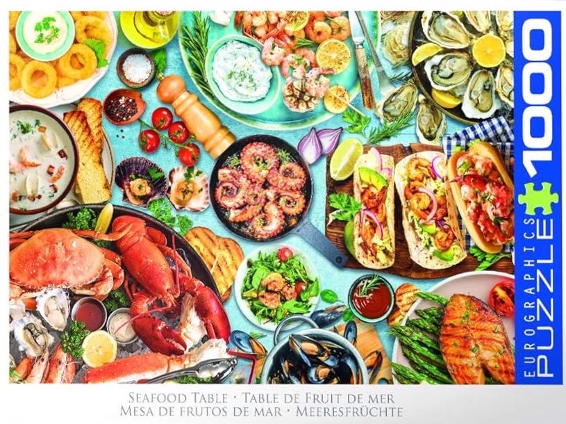 Seafood Table - Eurographics puzzle collectible [Barcode 628136658645] - Main Image 2