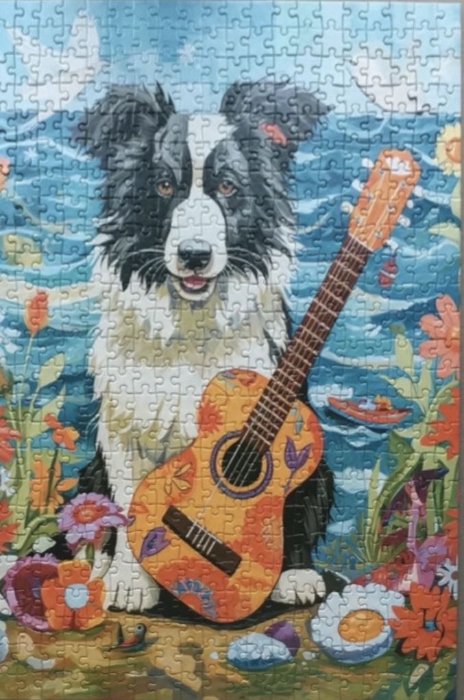 Collie, Guitar And The Sea - Castorland puzzle collectible [Barcode 5904438054008] - Main Image 3