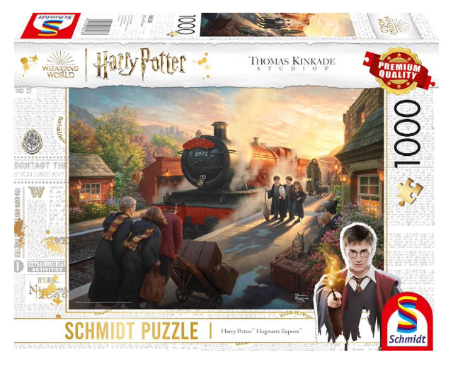 Schmidt Games Jigsaw Harry Potter Hogwarts Express Thomas Kinkade Piece - Ceaco puzzle collectible [Barcode 4001504584283] - Main Image 2