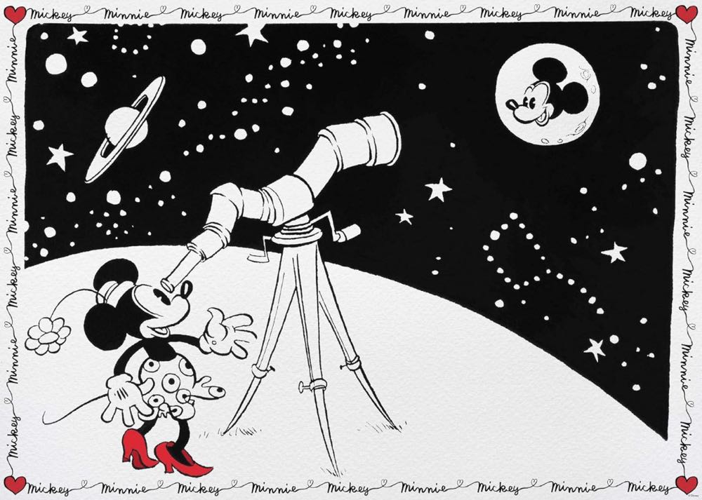 Disney Treasures from the Vault 02 : Minnie Mouse & Mickey Mouse - Ravensburger puzzle collectible [Barcode 4005556168514] - Main Image 2