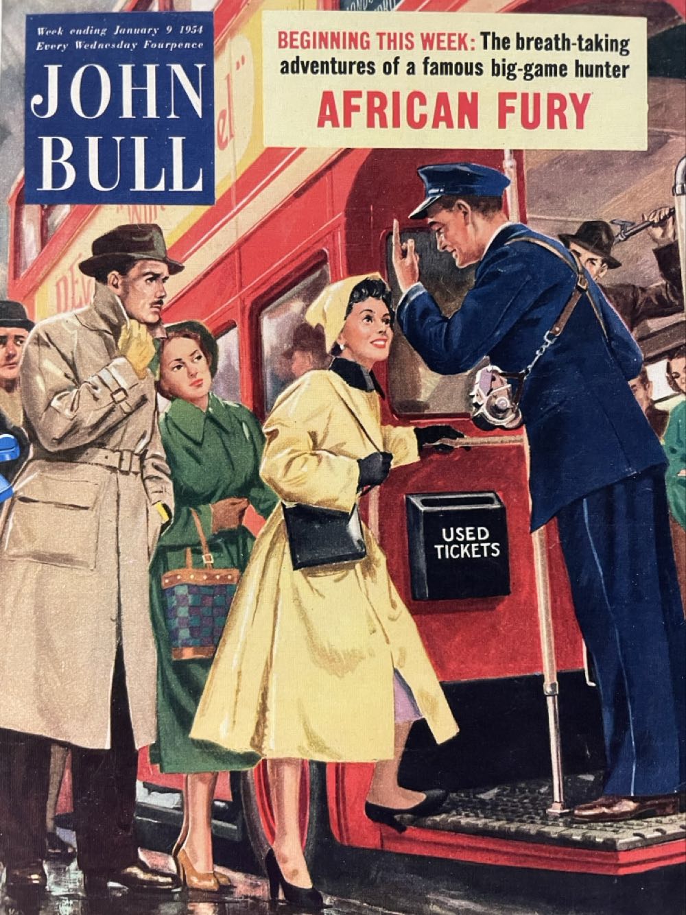 John Bull : People at Work (Jan 9 1954) - Ravensburger puzzle collectible [Barcode 4005556140602] - Main Image 2