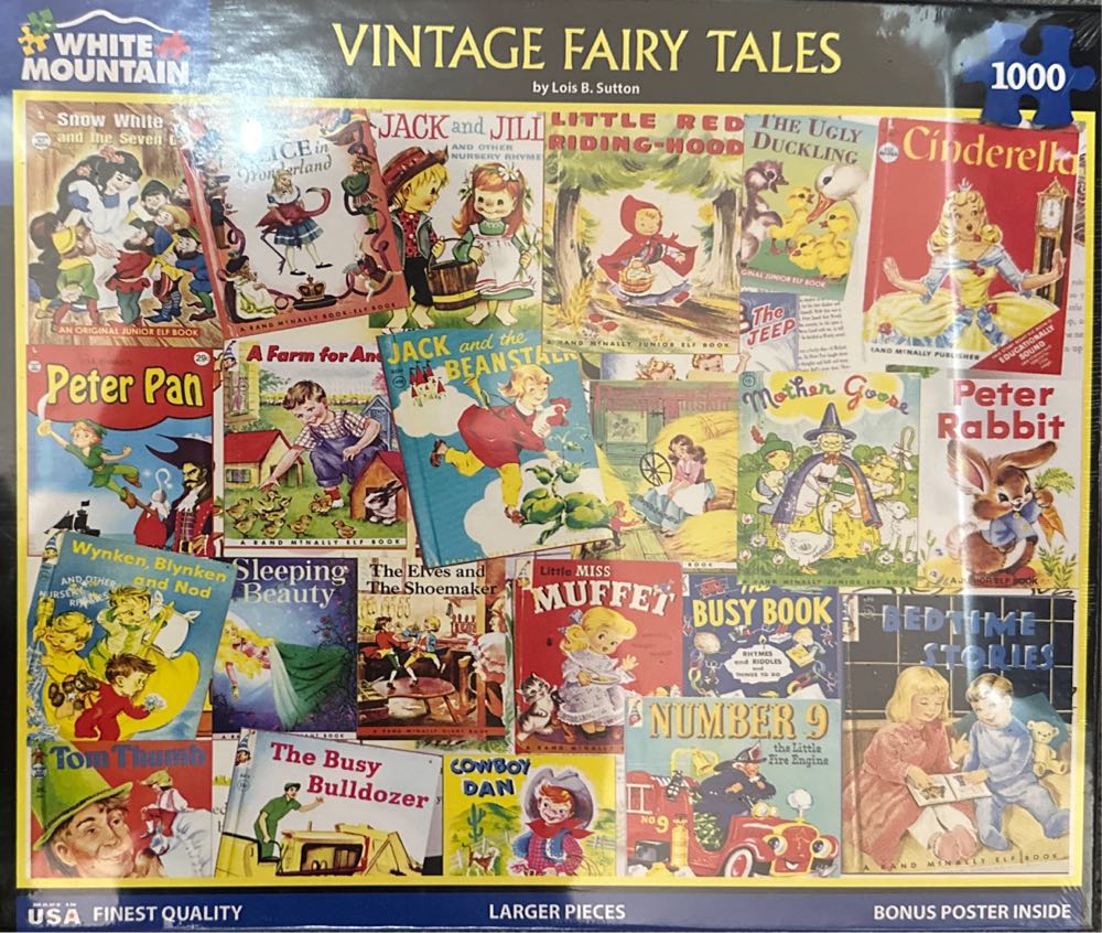 Vintage Fairy Tales - White Mountain puzzle collectible [Barcode 724819268078] - Main Image 2