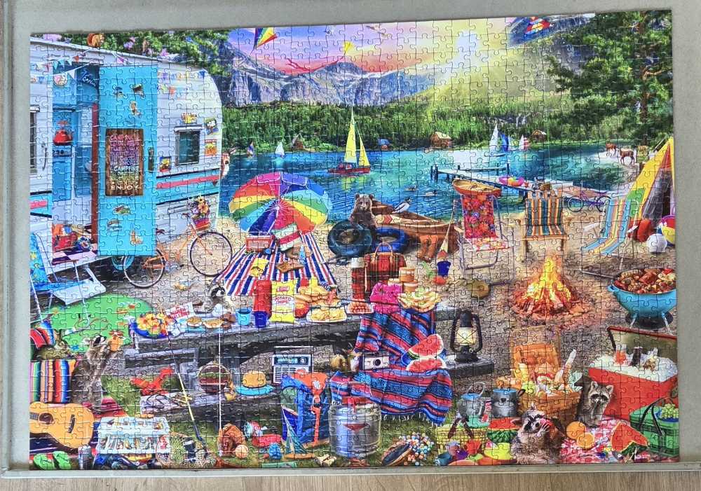 Family Campsite, The 🟦 - Bluebird Puzzle puzzle collectible [Barcode 3663384907012] - Main Image 3