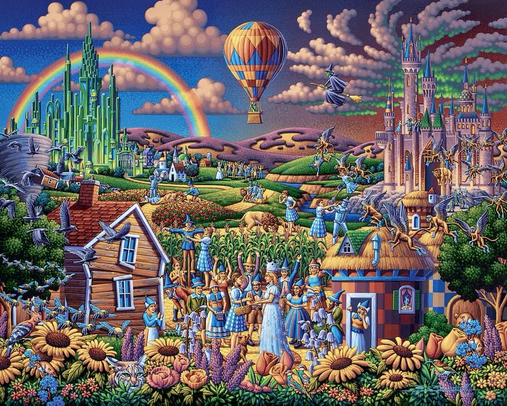 Wizard of Oz 🆕 - Dowdle Folk Art puzzle collectible [Barcode 671095054607] - Main Image 2