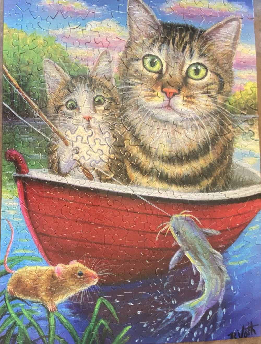 Fishing With Father - Bits & Pieces puzzle collectible [Barcode 192949064042] - Main Image 3