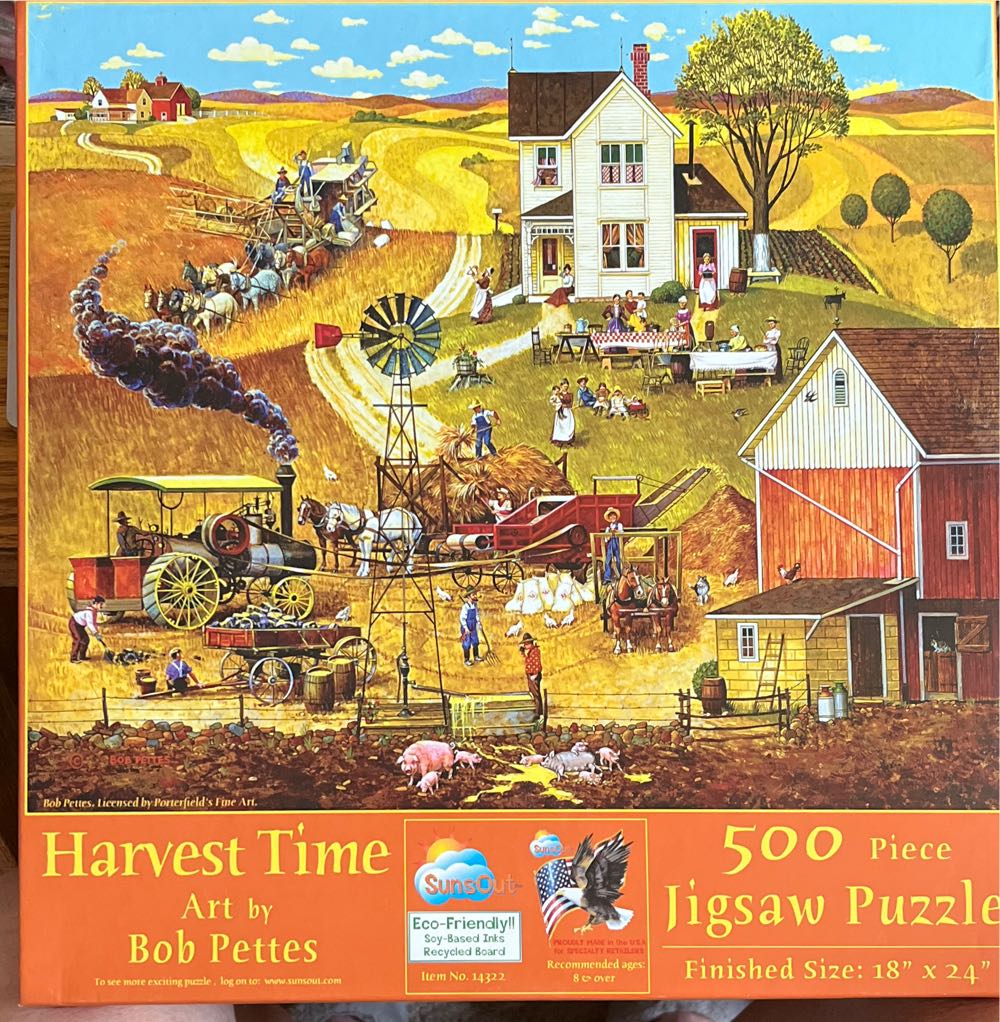 Big Round Baling Day 500 Pc Jigsaw