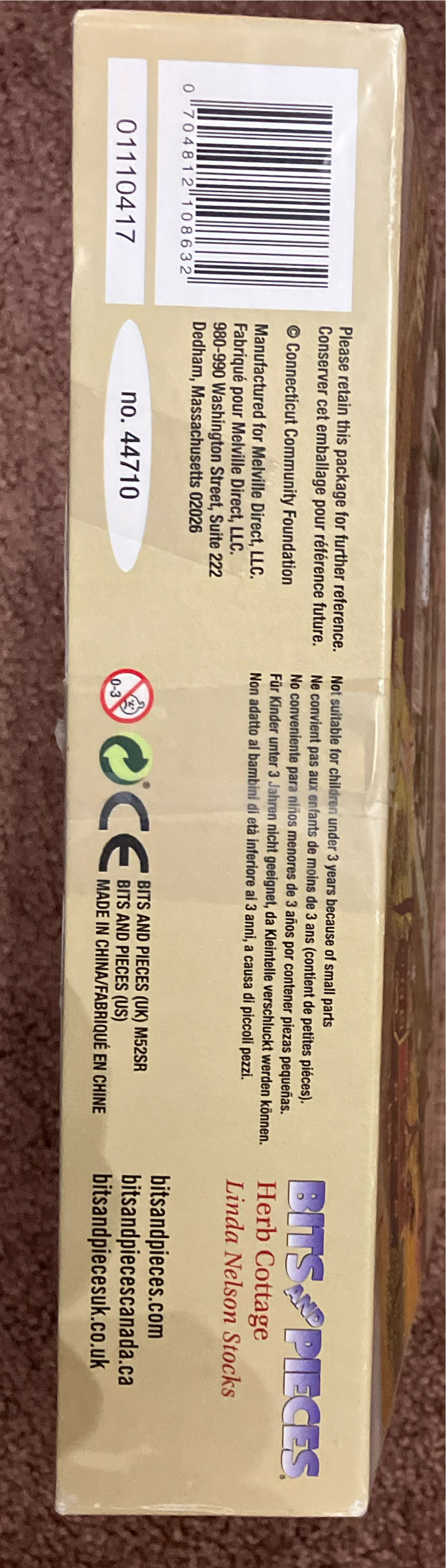 Herb Cottage - Bits & Pieces 🇺🇸 puzzle collectible [Barcode 0704812108632] - Main Image 3