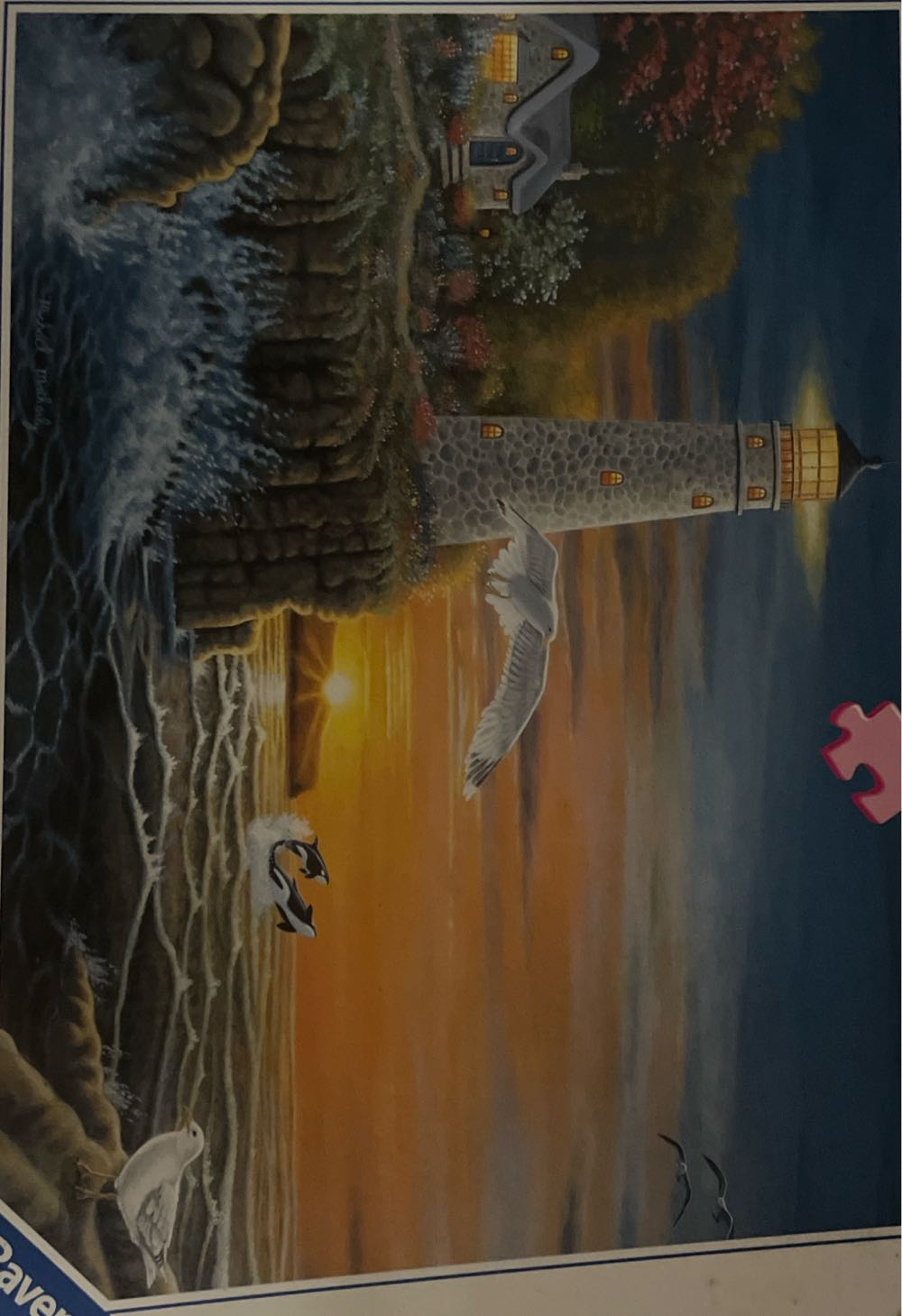 Bits And Pieces Piece Jigsaw Puzzle Winter Perch Birds In Snow By Artist William Vanderdasson Pc Jigsaw