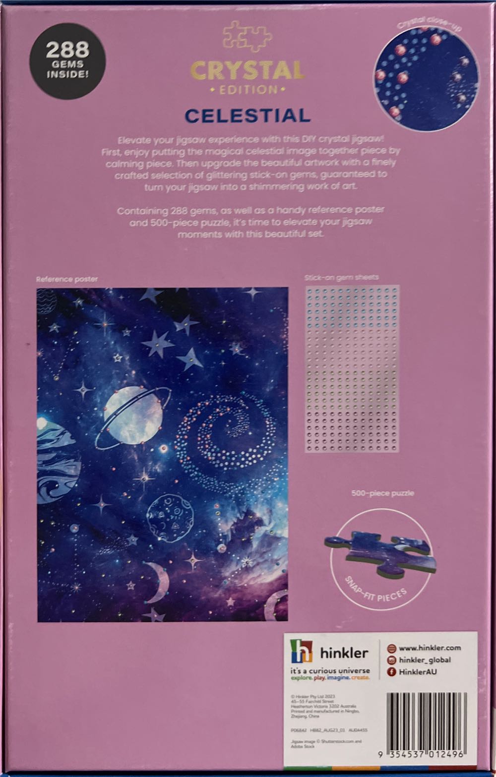 Celestial Crystal Edition - Hinkler Play puzzle collectible [Barcode 9354537012496] - Main Image 2