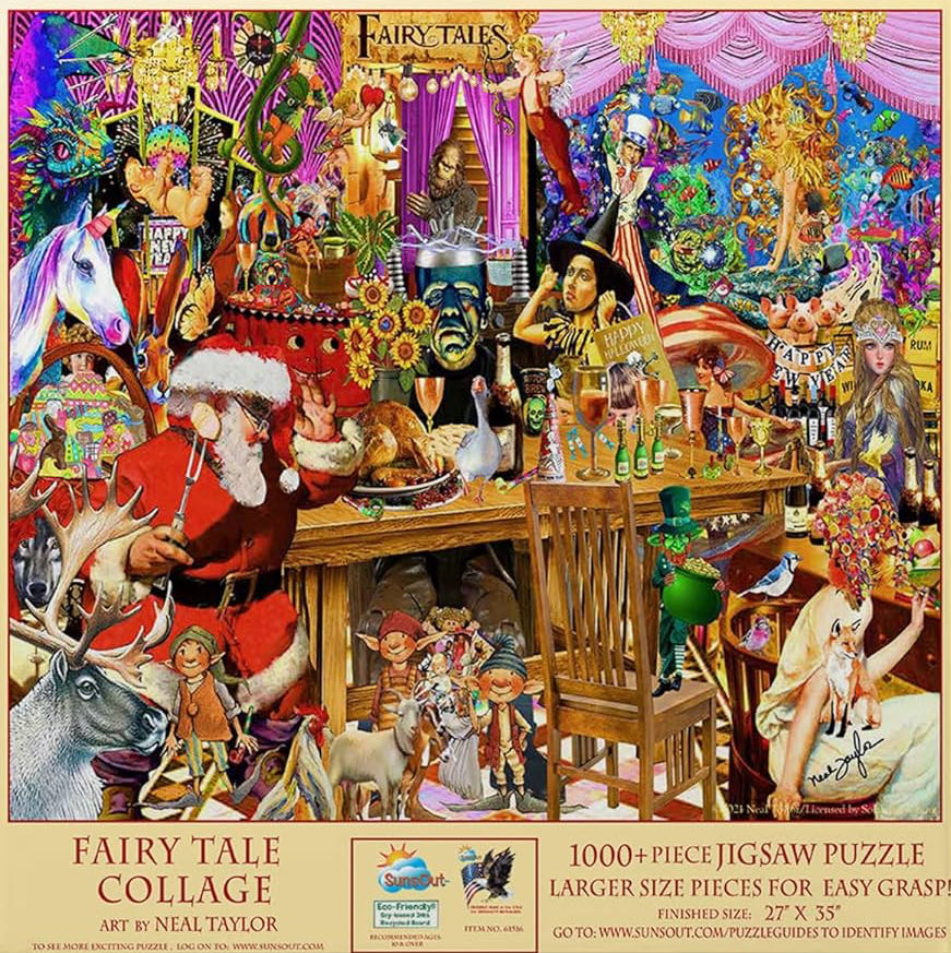 Fairy Tale Collage - SunsOut puzzle collectible [Barcode 796780615168] - Main Image 2