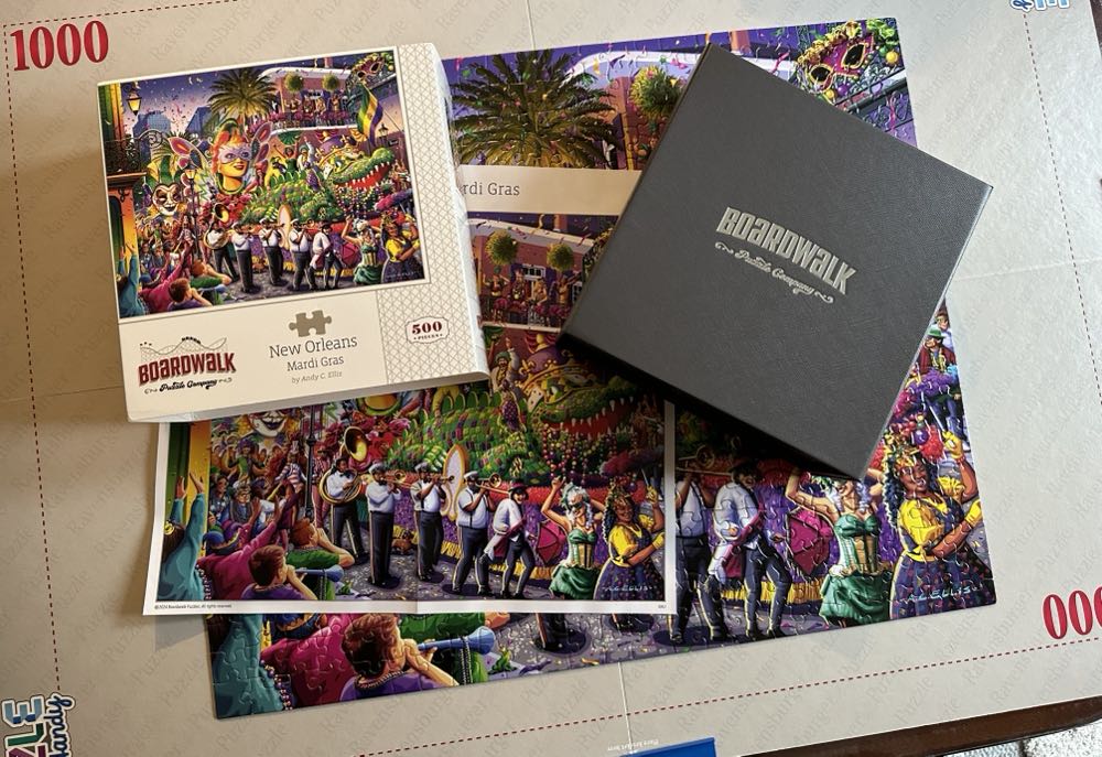 New Orleans Mardi Gras By Boardwalk Piece Jigsaw Puzzle  puzzle collectible [Barcode 671095106061] - Main Image 2