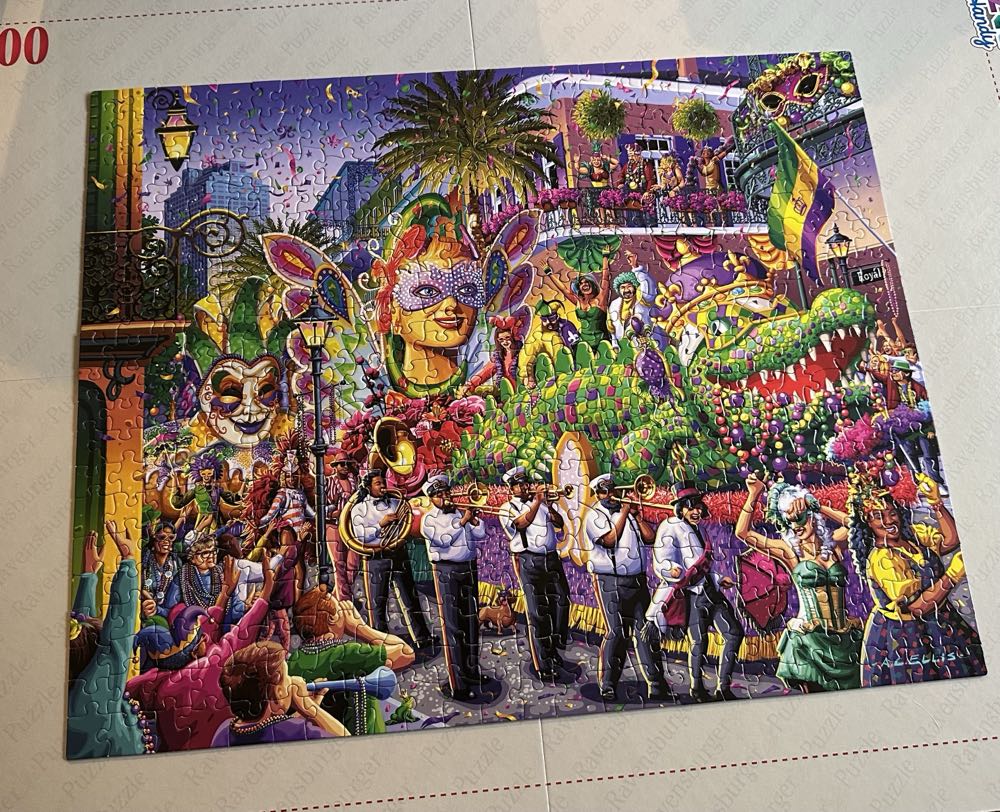 New Orleans Mardi Gras By Boardwalk Piece Jigsaw Puzzle  puzzle collectible [Barcode 671095106061] - Main Image 3