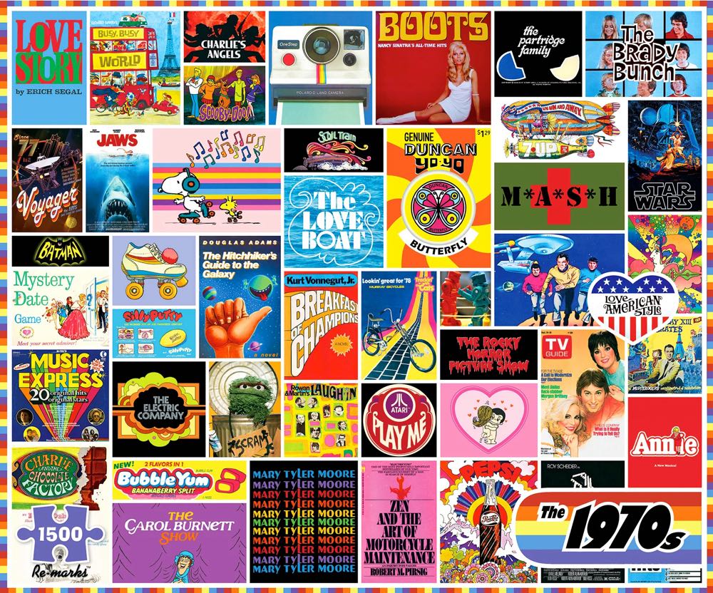 Pop Culture : 1970s - Re-marks puzzle collectible [Barcode 681410192914] - Main Image 2