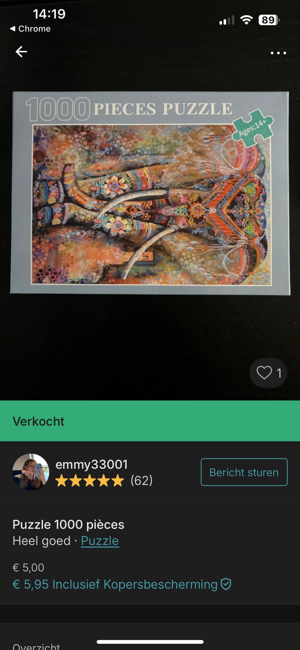 Mandala Elephant - Evatmaster puzzle collectible [Barcode 8720431429134] - Main Image 3