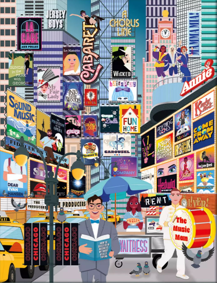 50 Must-See Musicals Bucket List Puzzle - Ridley’s puzzle collectible [Barcode 9781797232225] - Main Image 2