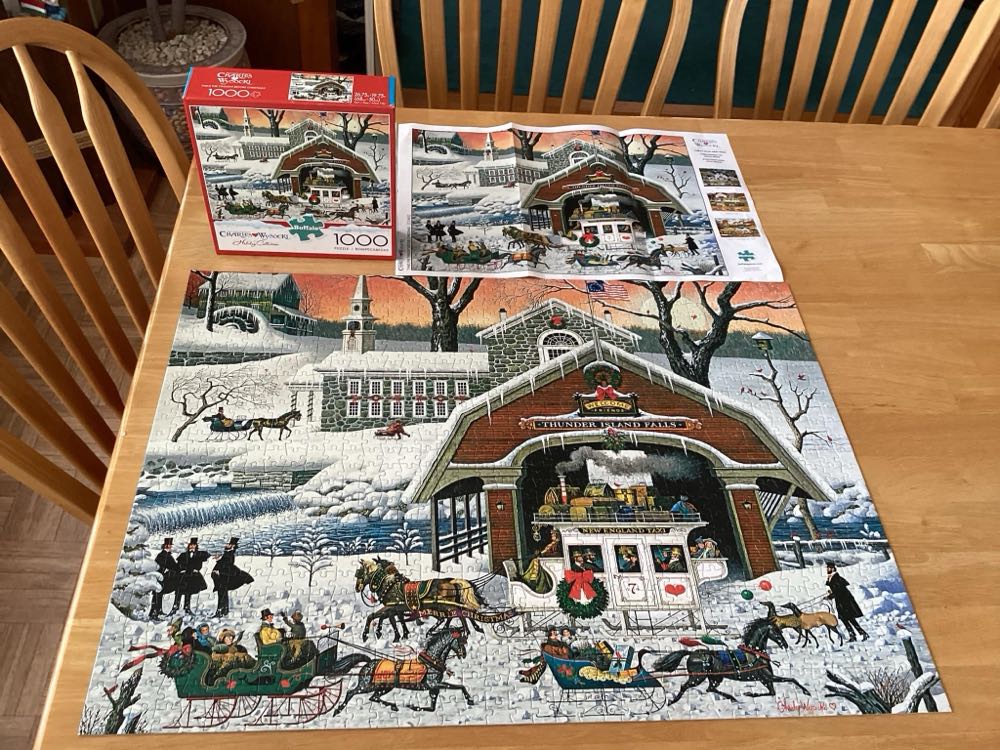 Charles Wysocki Holiday Collection - Buffalo puzzle collectible - Main Image 3