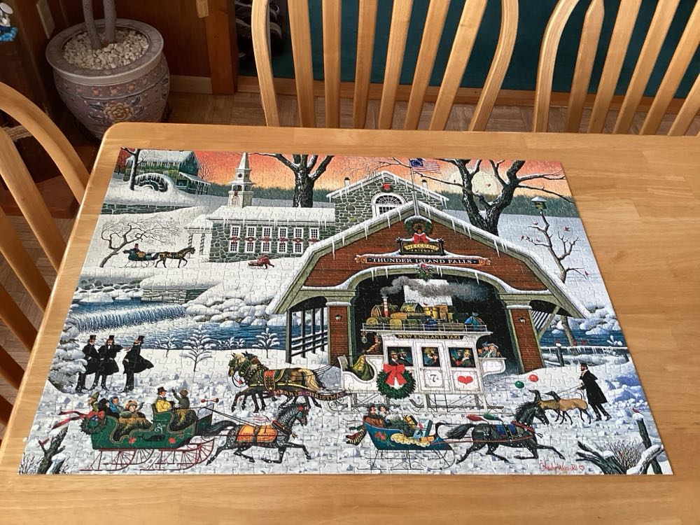 Charles Wysocki Holiday Collection - Buffalo puzzle collectible - Main Image 4