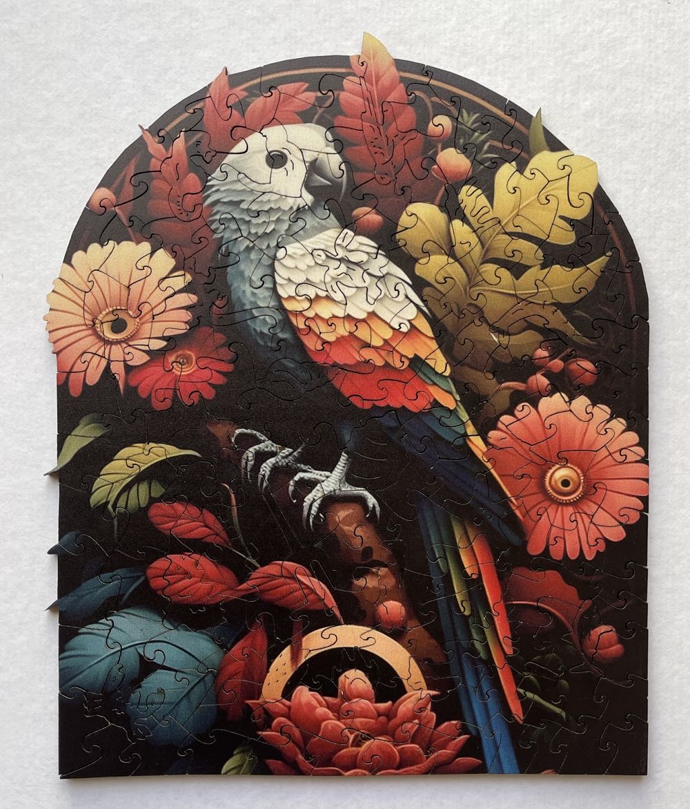 Flower And Bird Wooden Puzzle - Temu puzzle collectible - Main Image 2