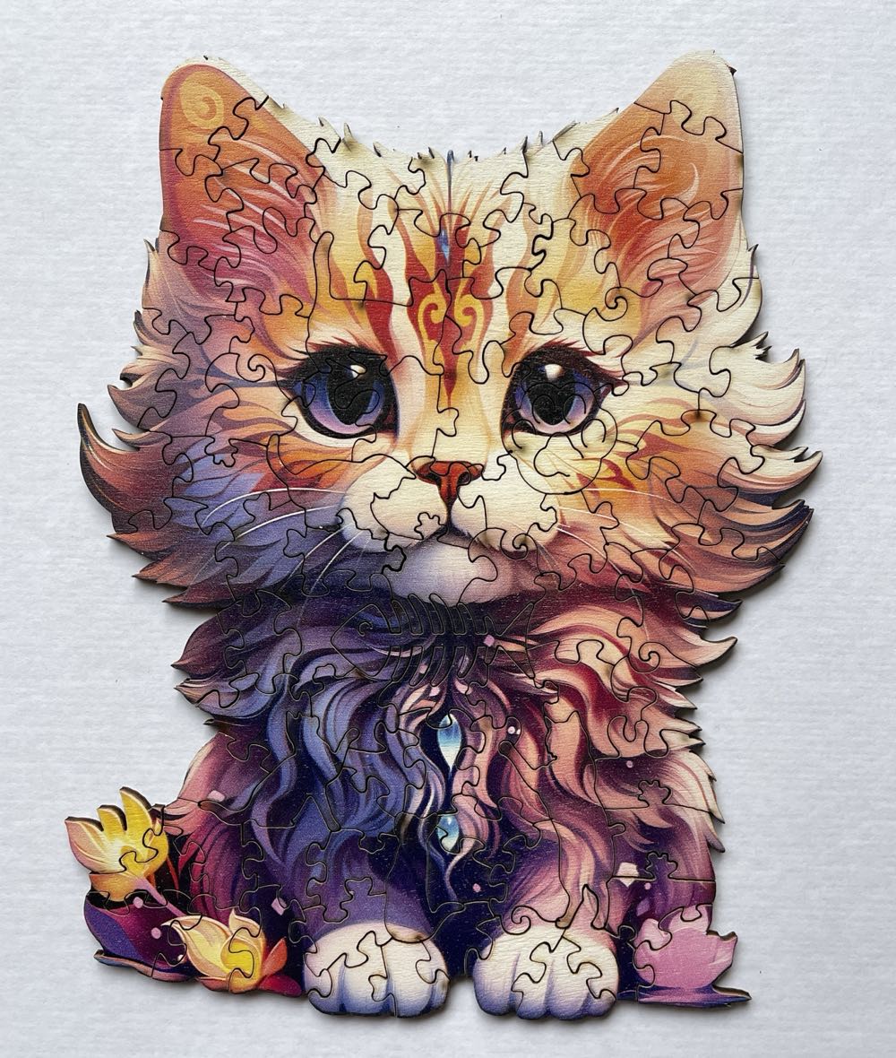 Cute Cat Wooden Puzzle - Temu puzzle collectible - Main Image 2