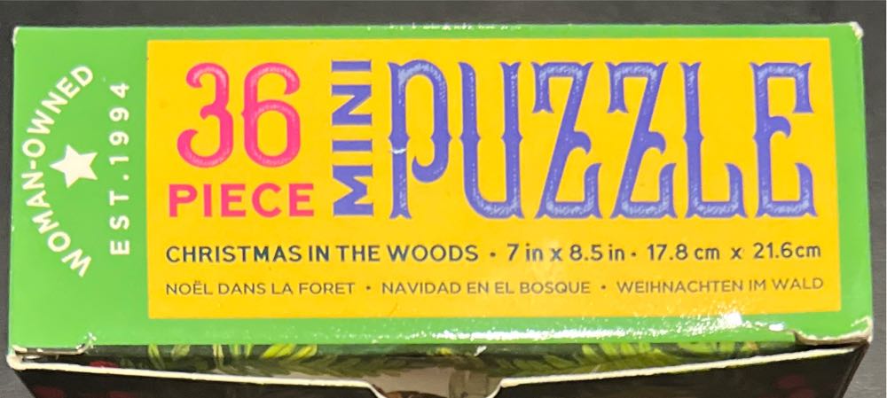 Christmas In The Woods-NEW!-SOLD - eeBoo corporation puzzle collectible [Barcode 689196510540] - Main Image 2
