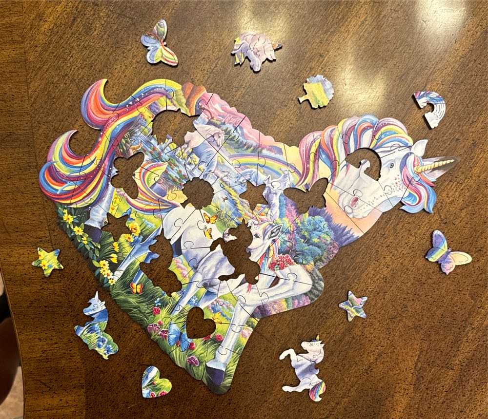 Rainbow Unicorn - Wentworth Wooden Puzzles 🇬🇧 puzzle collectible [Barcode 6050265385613] - Main Image 3