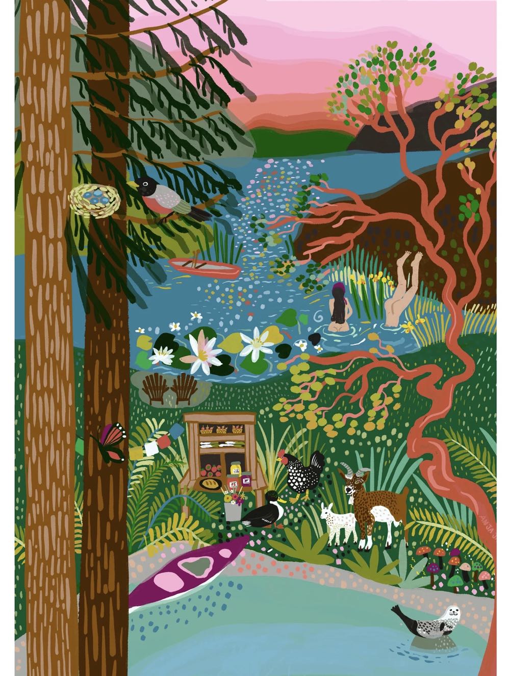 Salt Spring Island - Villager puzzle collectible [Barcode 628942745454] - Main Image 2