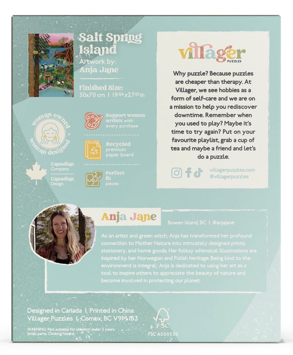 Salt Spring Island - Villager puzzle collectible [Barcode 628942745454] - Main Image 3