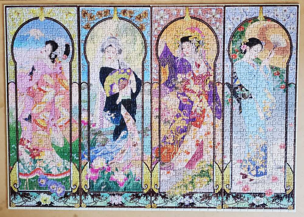 The Four Seasons 1000pc Ravensburger  - Ravensburger puzzle collectible [Barcode 4005555001270] - Main Image 2