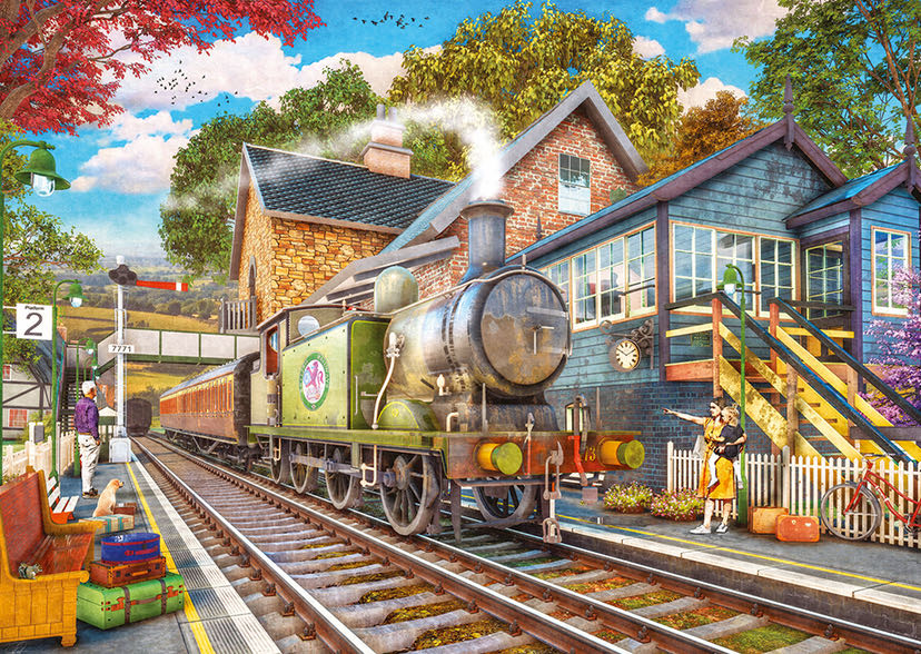 Morning Arrival (Petra Lenen) - Falcon de luxe puzzle collectible [Barcode 8710126021910] - Main Image 2